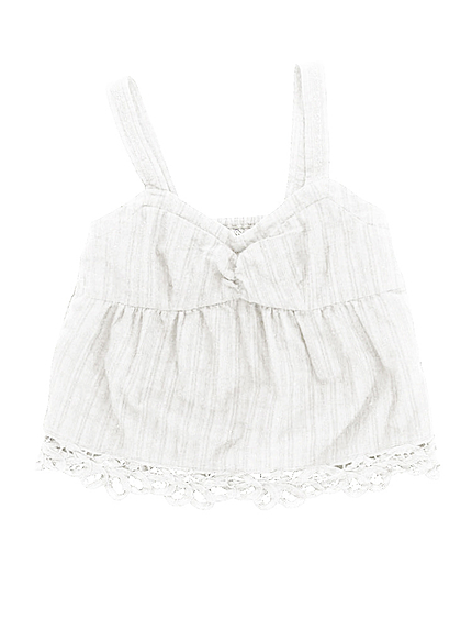 コットンレースビスチェ