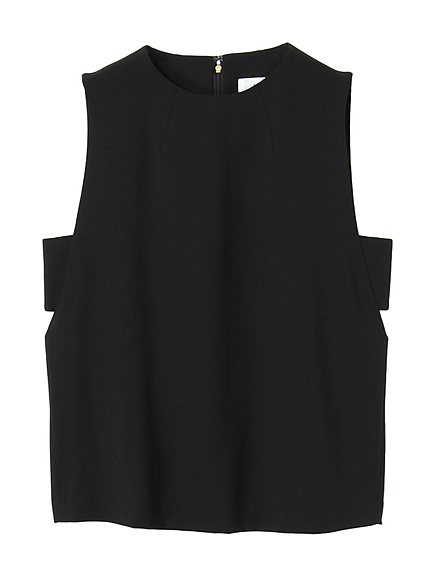 サイドノースリーブトップス