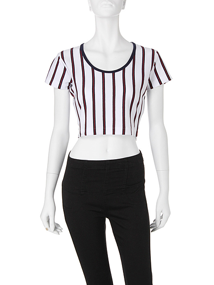 ストライプショートTOPS