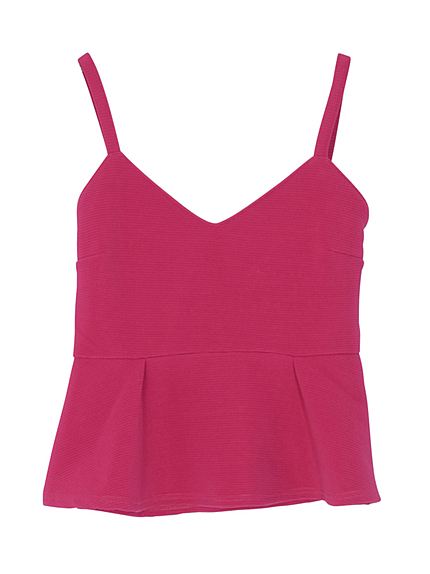 リップルぺプラムキャミ