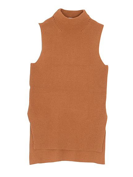 セットアップハイネックニットベスト