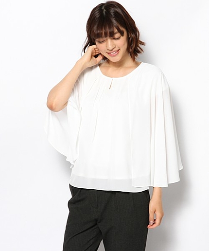 【3WAY】シルキーデシンブラウス