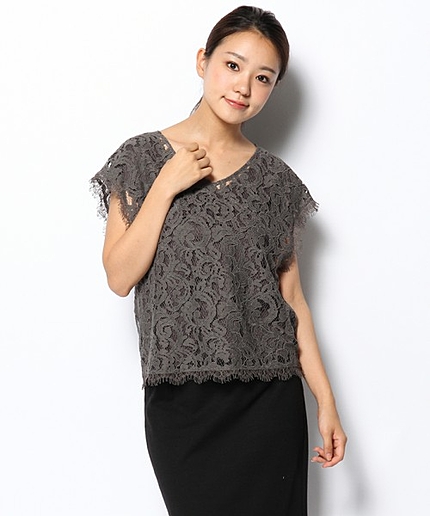 コードラッセルレースブラウス