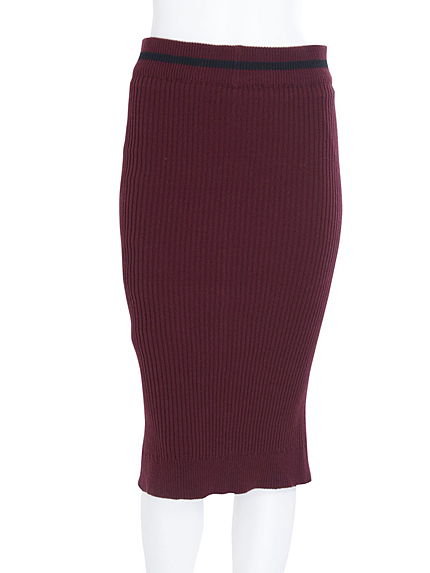 セットアップリブタイトスカート【2015秋新作】