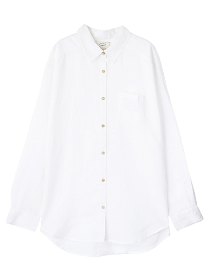 ウォッシュリネンルーズシャツ