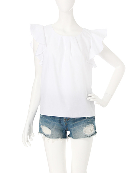 【W】フリルブラウス