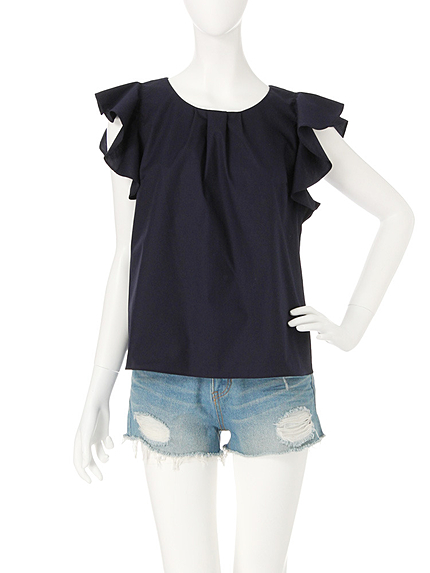 【W】フリルブラウス