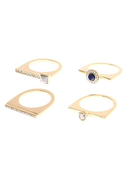 Danielle Nicole×CAPWELL 4連ゴールドリング