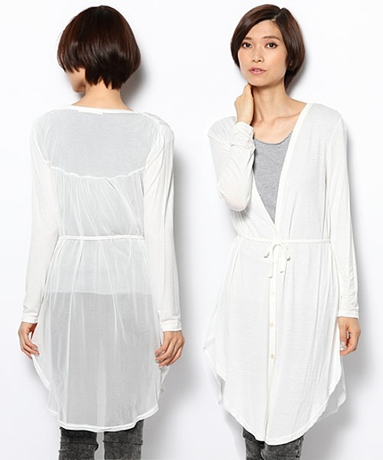 【2014秋冬新作】バックチュールカーデ