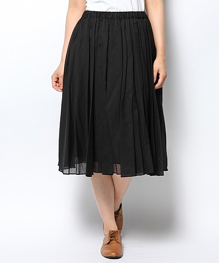 サーキュラーギャザースカート