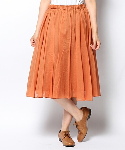 サーキュラーギャザースカート