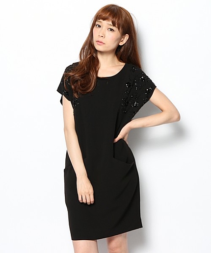 ビジュースリーブワンピース