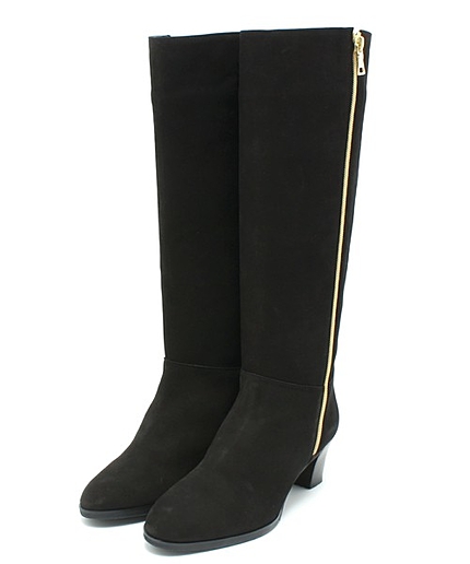 ファスナーポイントロングブーツ