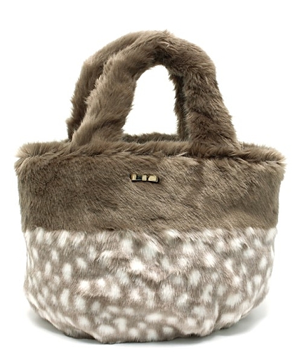 アニマルコンビフェイクファートートバッグ