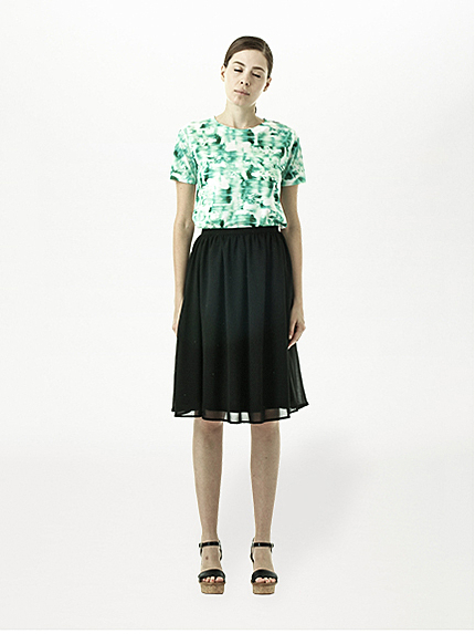 【Special Price】・シフォンレイヤーミディ丈スカート