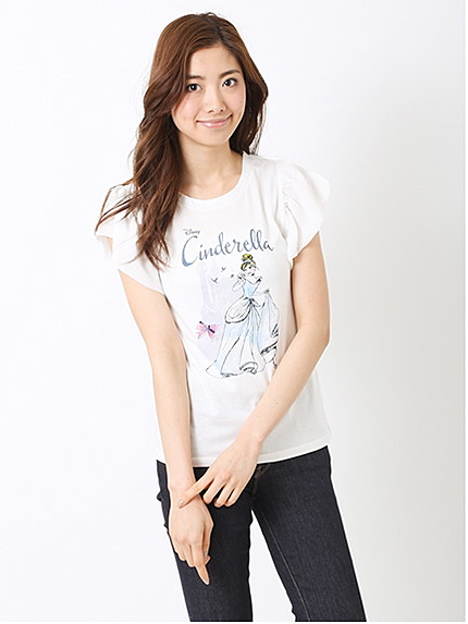 【Special Price】＜WEB限定大きな・小さなサイズ＞【シンデレラ】プリントTシャツ
