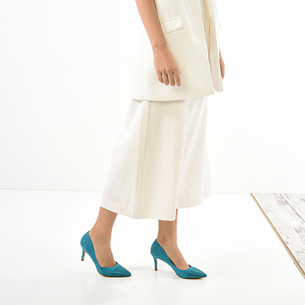 サテンディテールパンプス / SATIN DETAIL HEELS