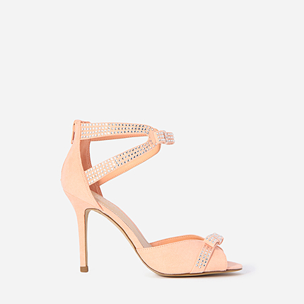 エンベッシュリボンパンプス / EMBELLISHED BOW HEELS