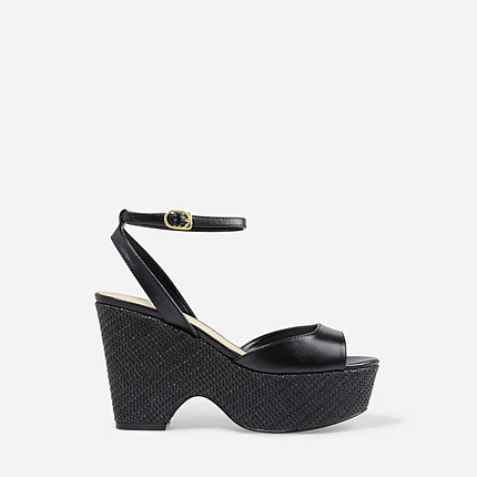 プラットフォームウェッジ/ WOVEN PLATFORM WEDGES