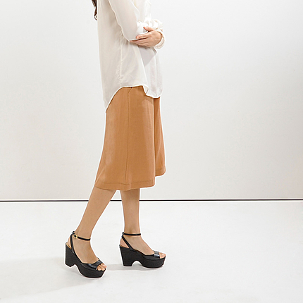 プラットフォームウェッジ/ WOVEN PLATFORM WEDGES