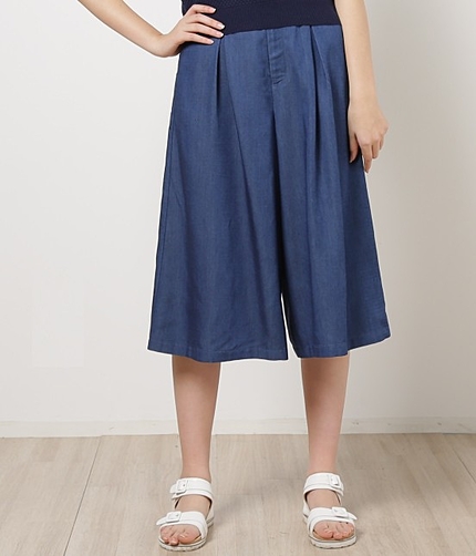 ★7/9ヒルナンデス!でご紹介★ デニムガウチョパンツ