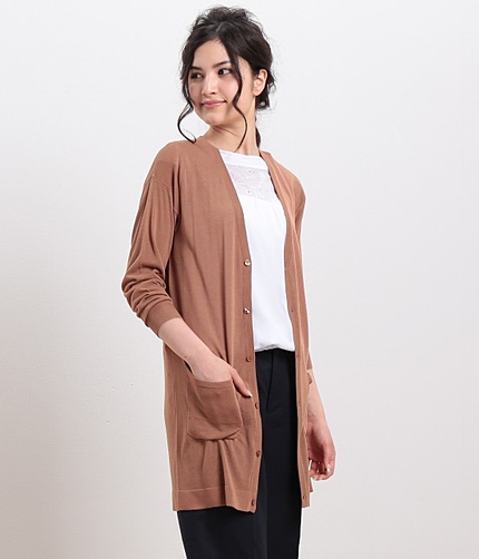 RAYON ロングカーディガン