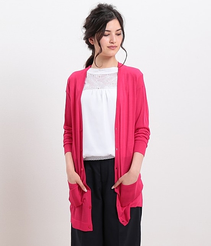 RAYON ロングカーディガン