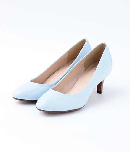 【店舗限定】エナメルプレーンパンプス(ヒール6cm)