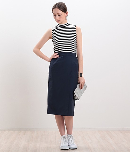 ボーダータートルノースリーブ