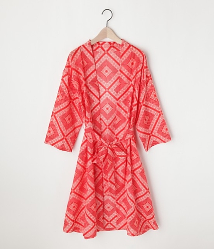 バンダナプリントガウン