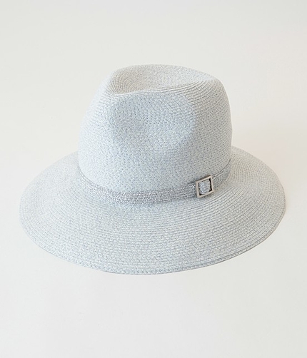 【ビスのフチ子着用アイテム】			シルバーベルト付きつば広ハット