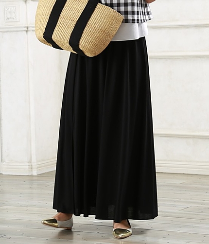 【CLASSY6月号掲載】 ジャージーマキシフレアスカート