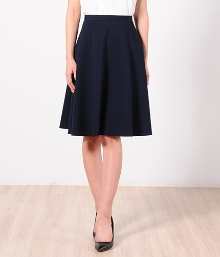 【トールサイズ】【MAQUIA6月号掲載】 ポンチサーキュラーフレアスカート