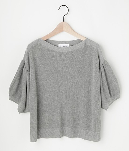 パフスリーブニット