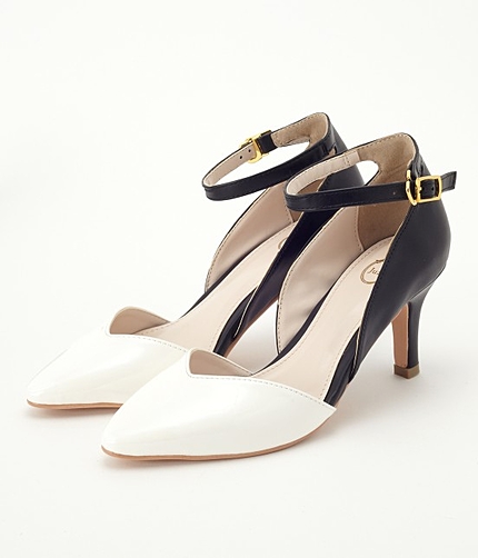 【LIMITED SALE!今だけさらに10%OFF】 【WEB限定LLサイズ】ハートカットセパレートパンプス