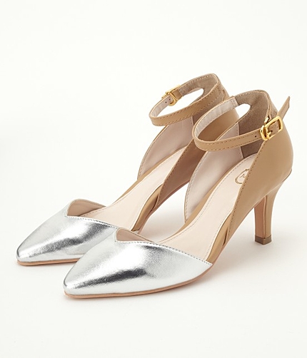 【WEB限定LLサイズ】ハートカットセパレートパンプス