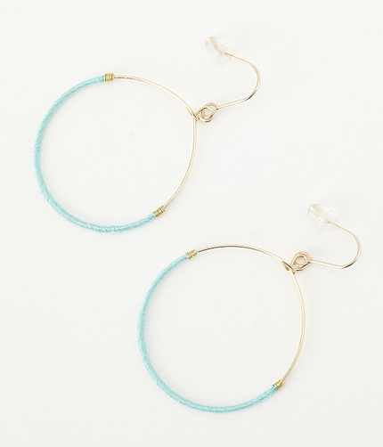 糸巻きフープピアス