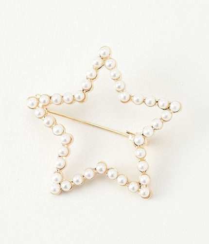 パールスターピンブローチ