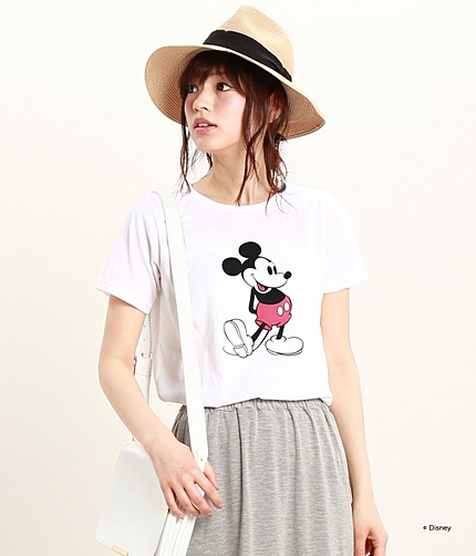 【今だけ!セールOFF率からさらに10%OFF】 【Mickey Mouse】プリントTシャツ