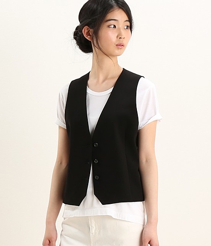 【CHANTO7月号掲載】 バッグサテンショートジレ