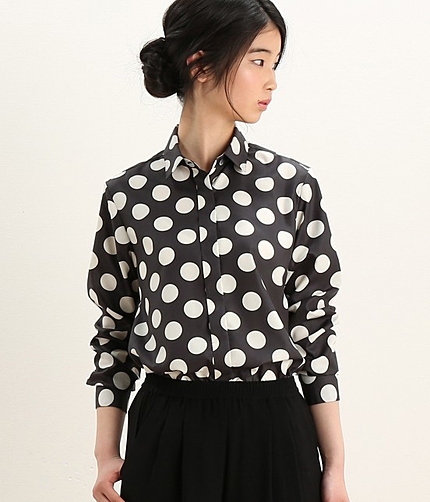 ドットプリントレギュラーシャツ