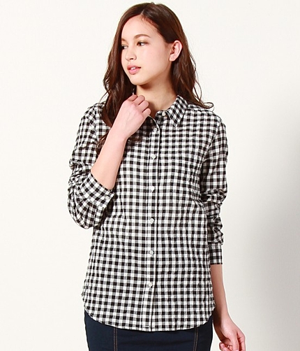 【2WAY】ギンガムチェックシャツ