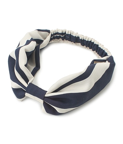 ボーダー柄ターバン