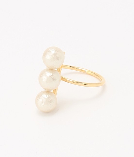 コットンパールラインリング