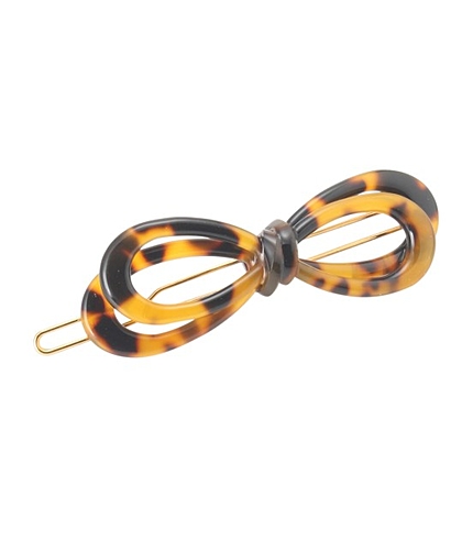 べっ甲風リボンヘアピン