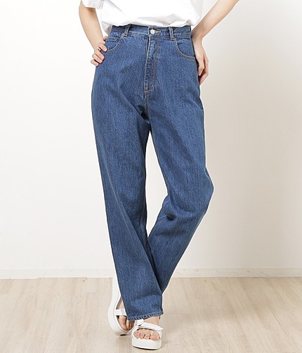 【今だけ!セールOFF率からさらに10%OFF】 ハイウエストデニムパンツ