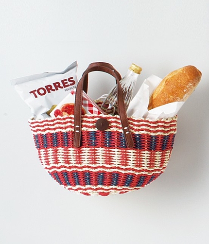 【mina7月号掲載】 マルチカラーラウンドバスケット