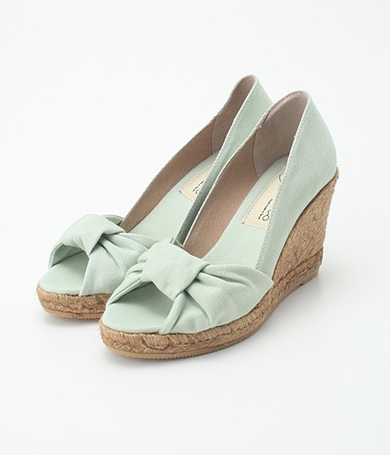 【GAIMO】 GIGIリボンウェッジサンダル