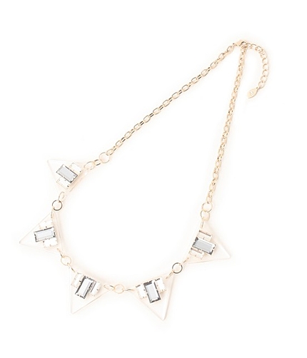 クリアトライアングルネックレス