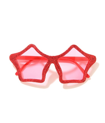 【AMSCAN】 スターサングラス(red)